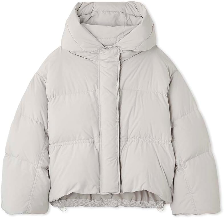 FRAY I.D フードドロストショートダウンコート Sサイズ ブラック FRAY I.D（フレイアイディー）の「フードドロストショートダウン